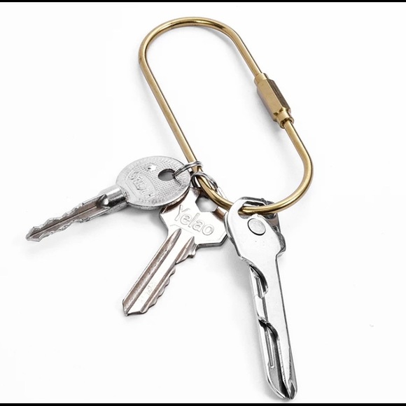 Handmade Brass Key Ring - Picture 3 of 4